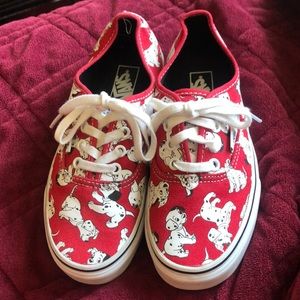 Disney Vans 101 Dalmatians Size 6 women.